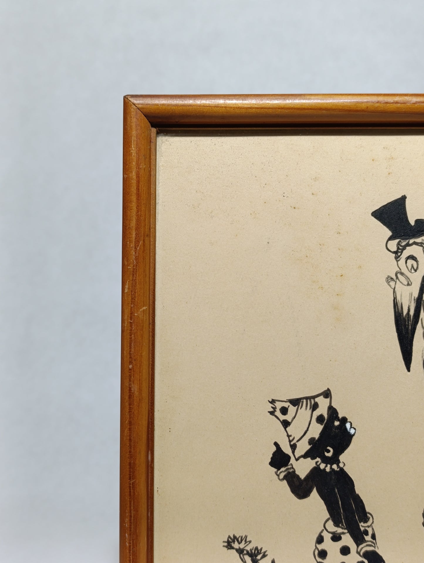 Lámina Ilustrada en Blanco y Negro "Negrito" Firmada por L. Lavernia