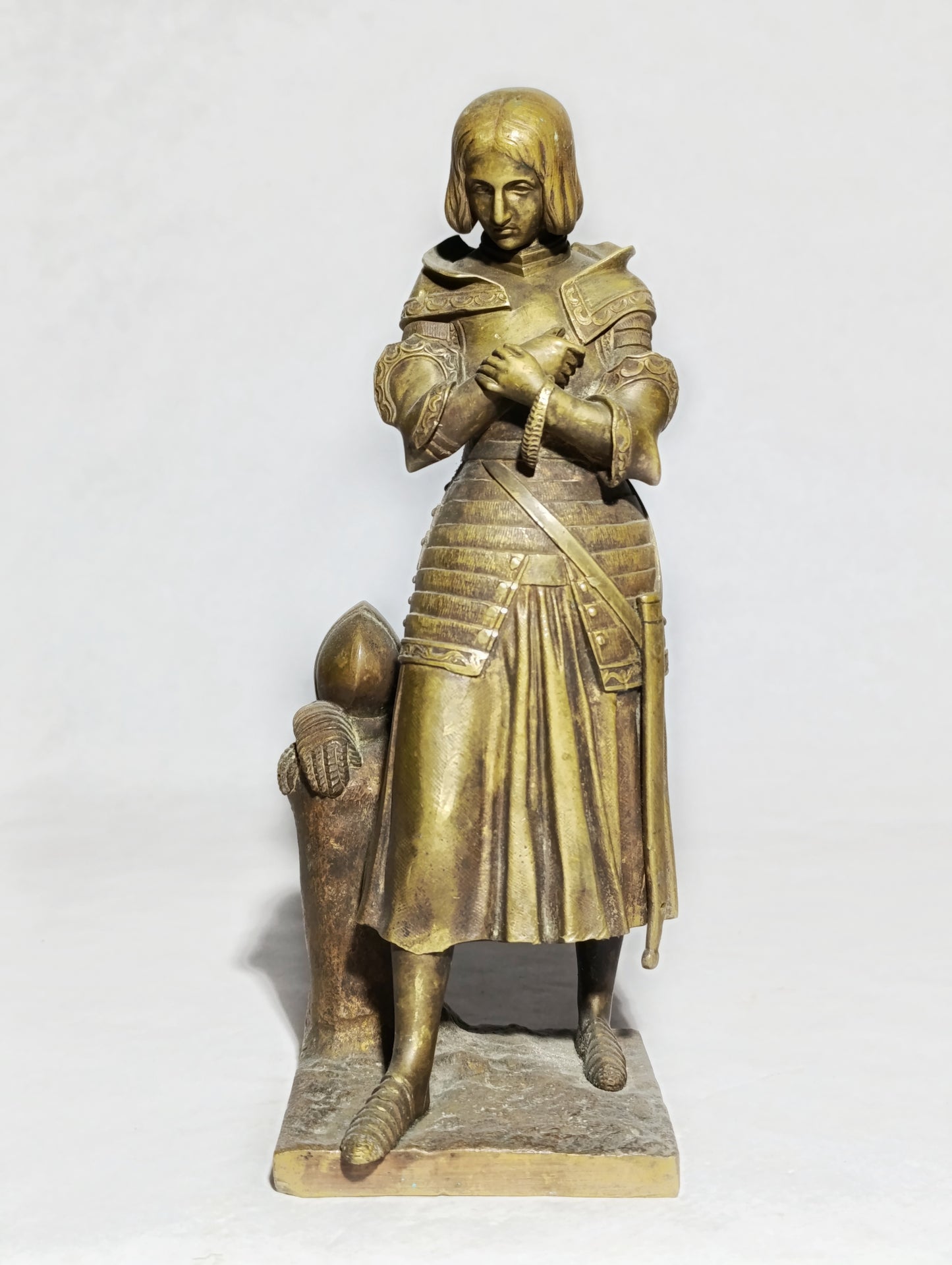Escultura de Juana de Arco en Bronce