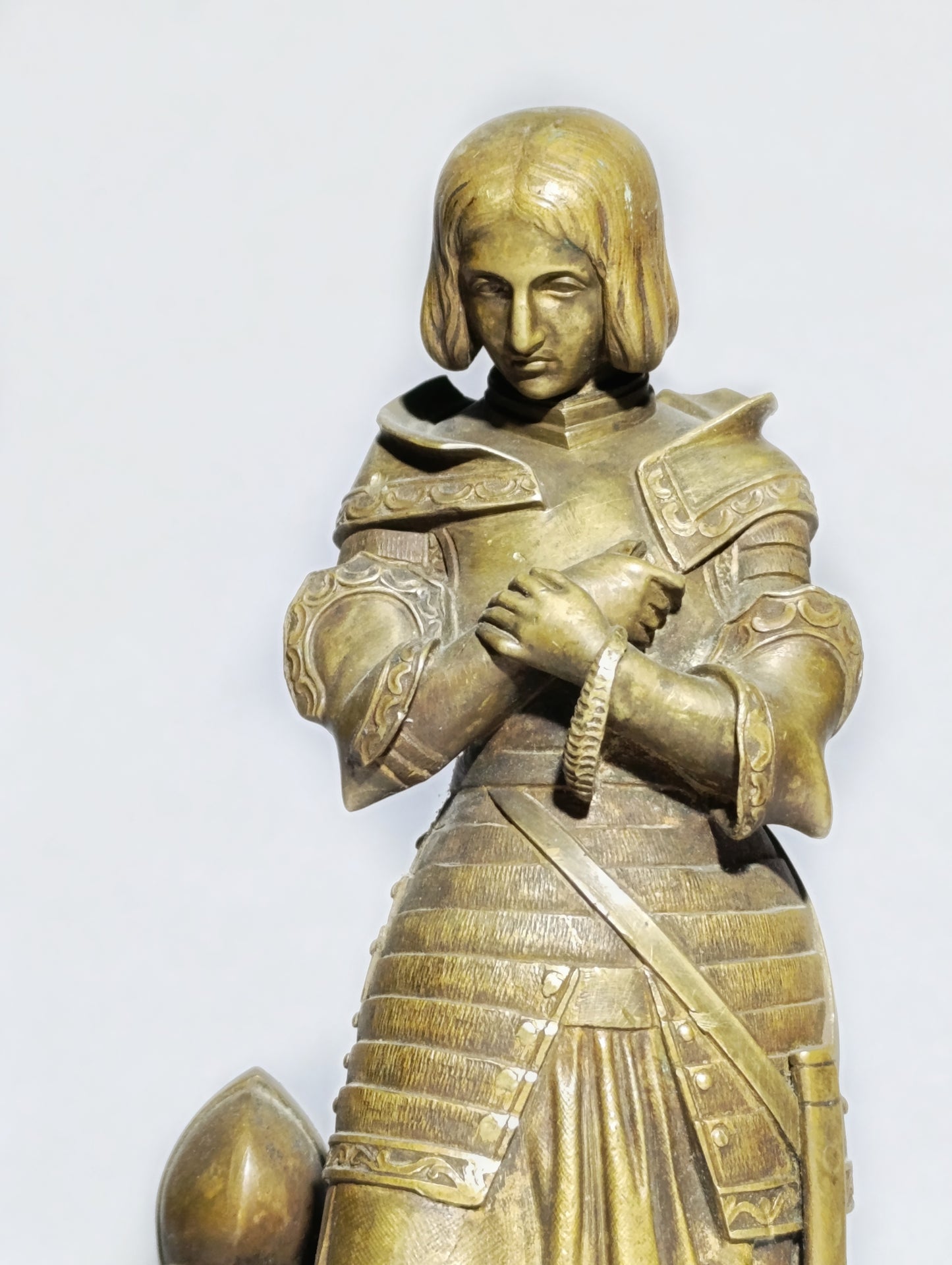 Escultura de Juana de Arco en Bronce