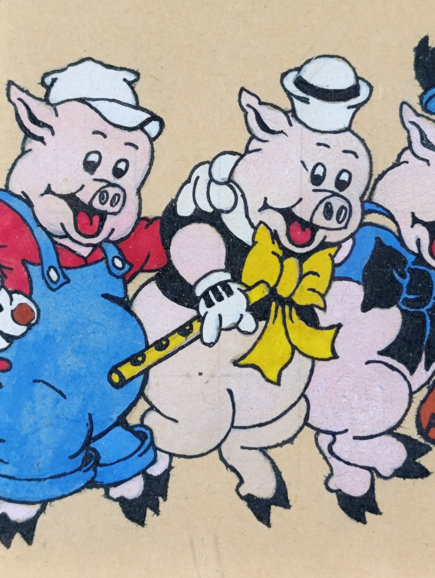 Parchís pintado a mano - Años 40