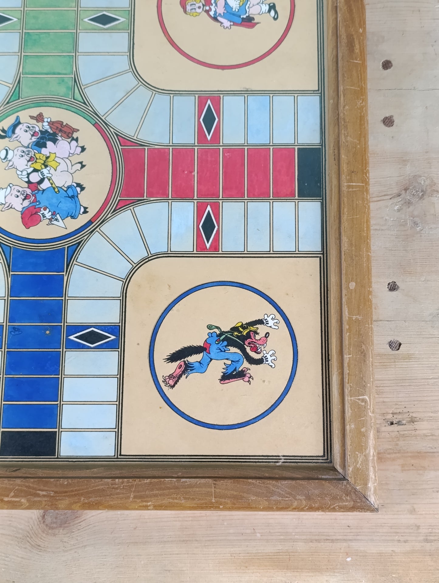 Parchís pintado a mano - Años 40