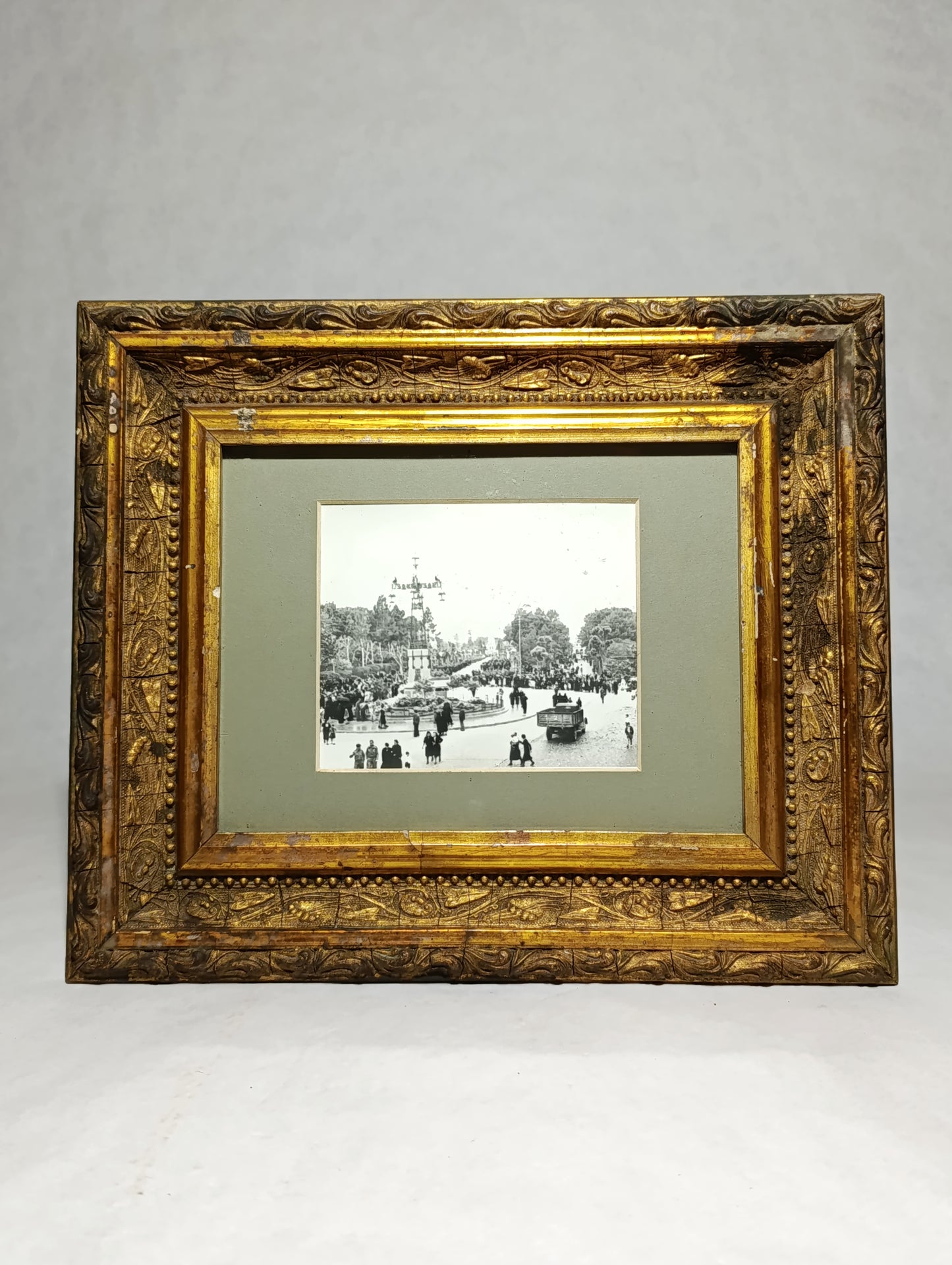 Fotografía Antiguo de la Rotonda la Farola en Castellón | Década de 1940-1950 con Marco Dorado
