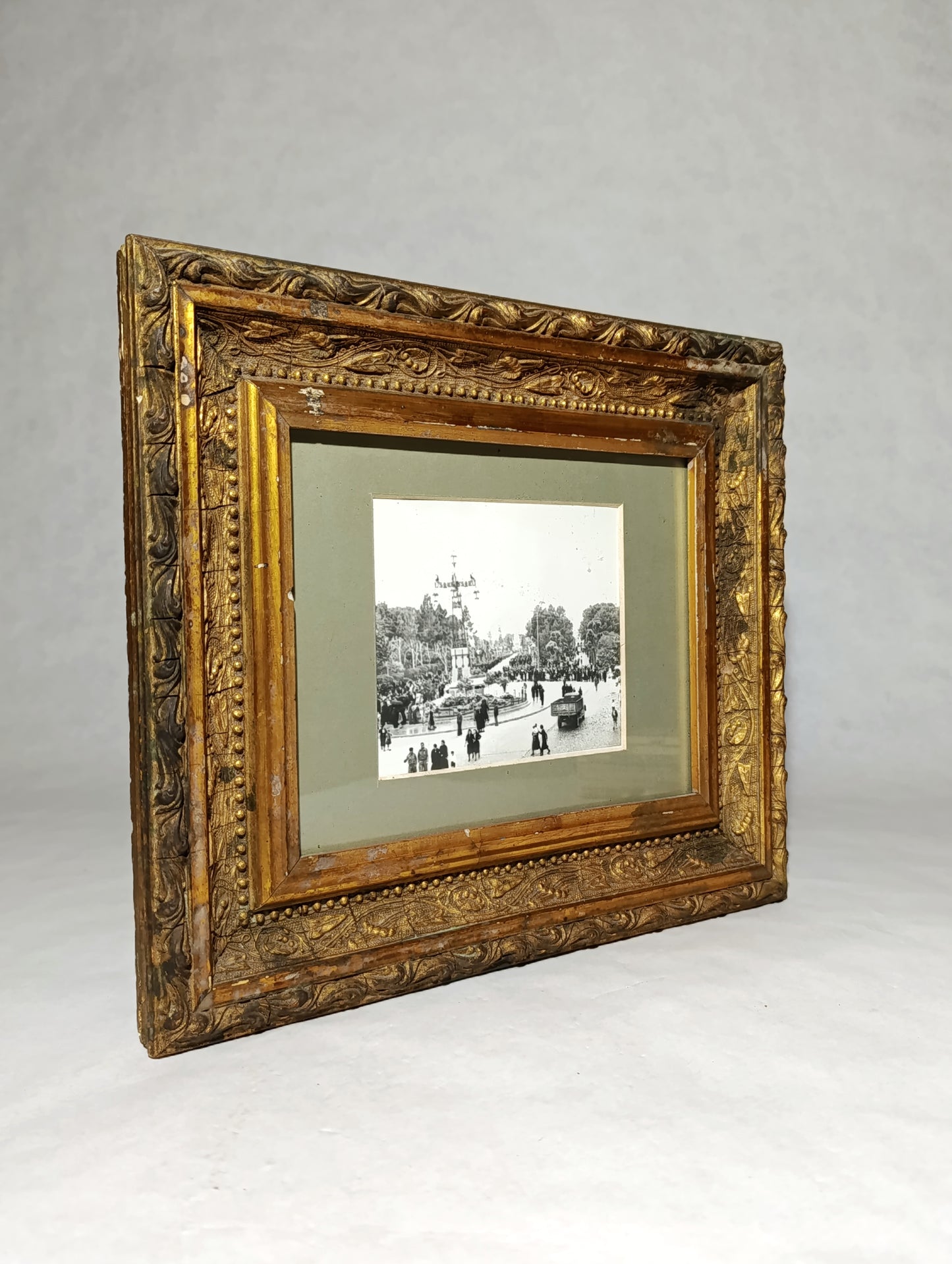 Fotografía Antiguo de la Rotonda la Farola en Castellón | Década de 1940-1950 con Marco Dorado