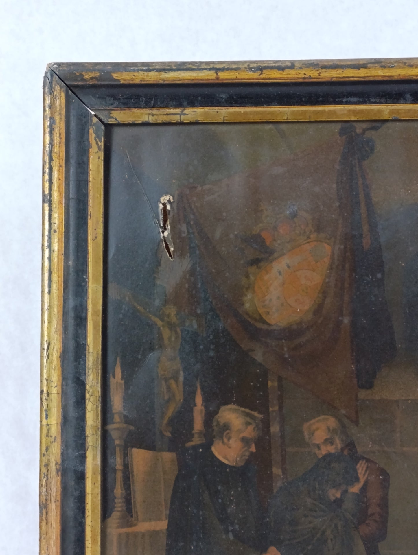 Cromografía Antigua Entierro de | Escena Histórica