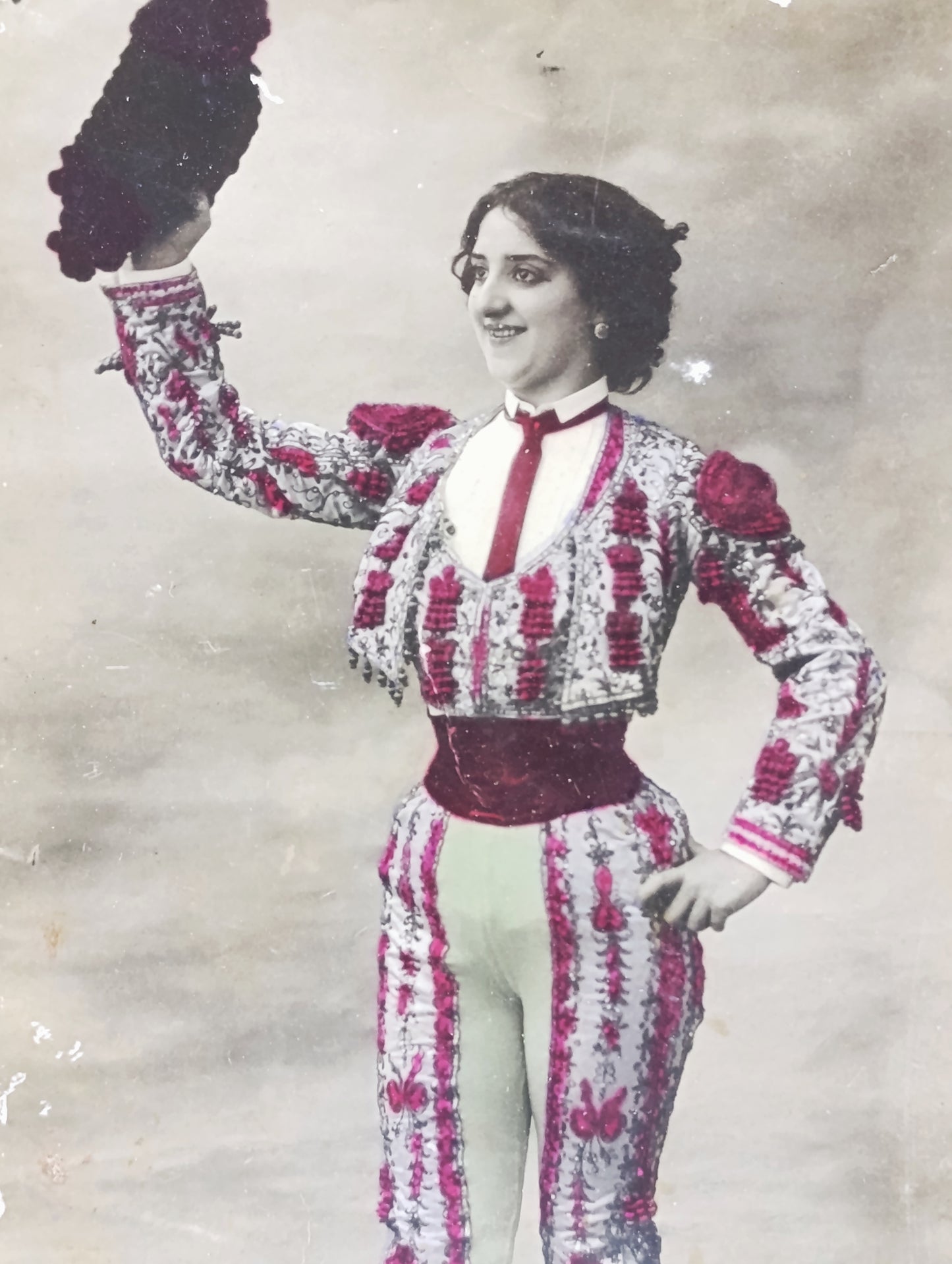 Postal Antigua de la Torera Lolita Martínez