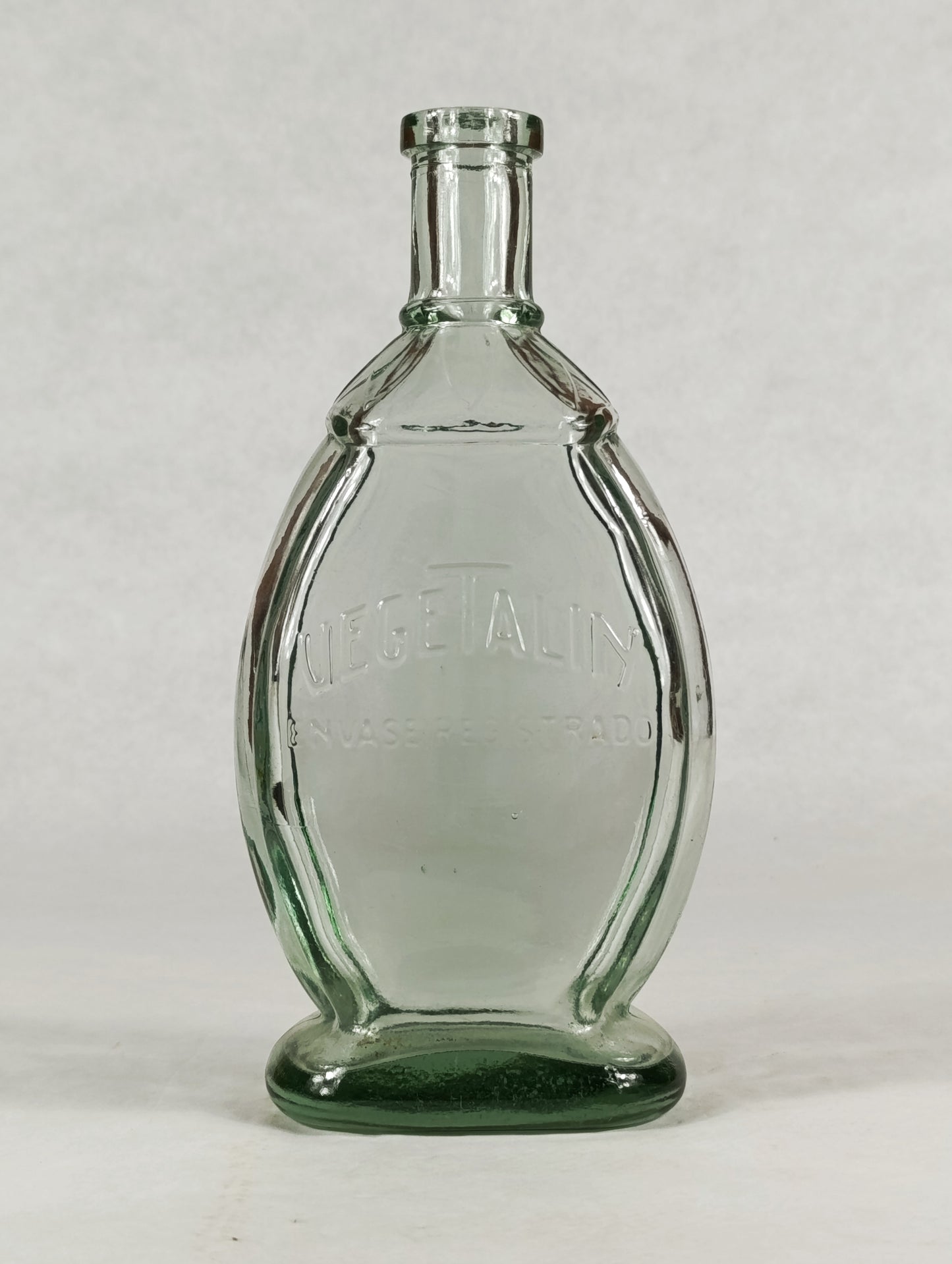 Botella cristal purgante " Vegetalin " | Frasco antiguo de farmacia | Estilo modernista