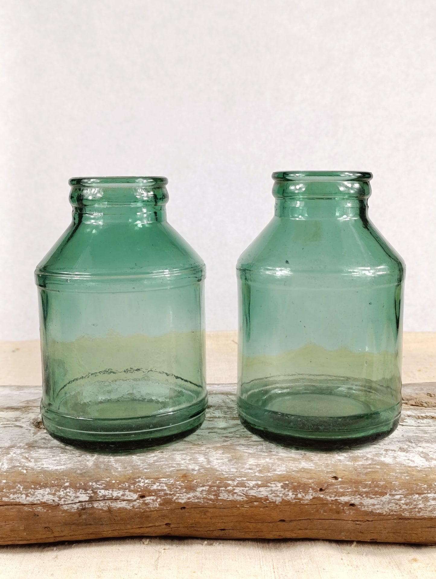 Antiguo Tarro de Cristal de Leche Condensada