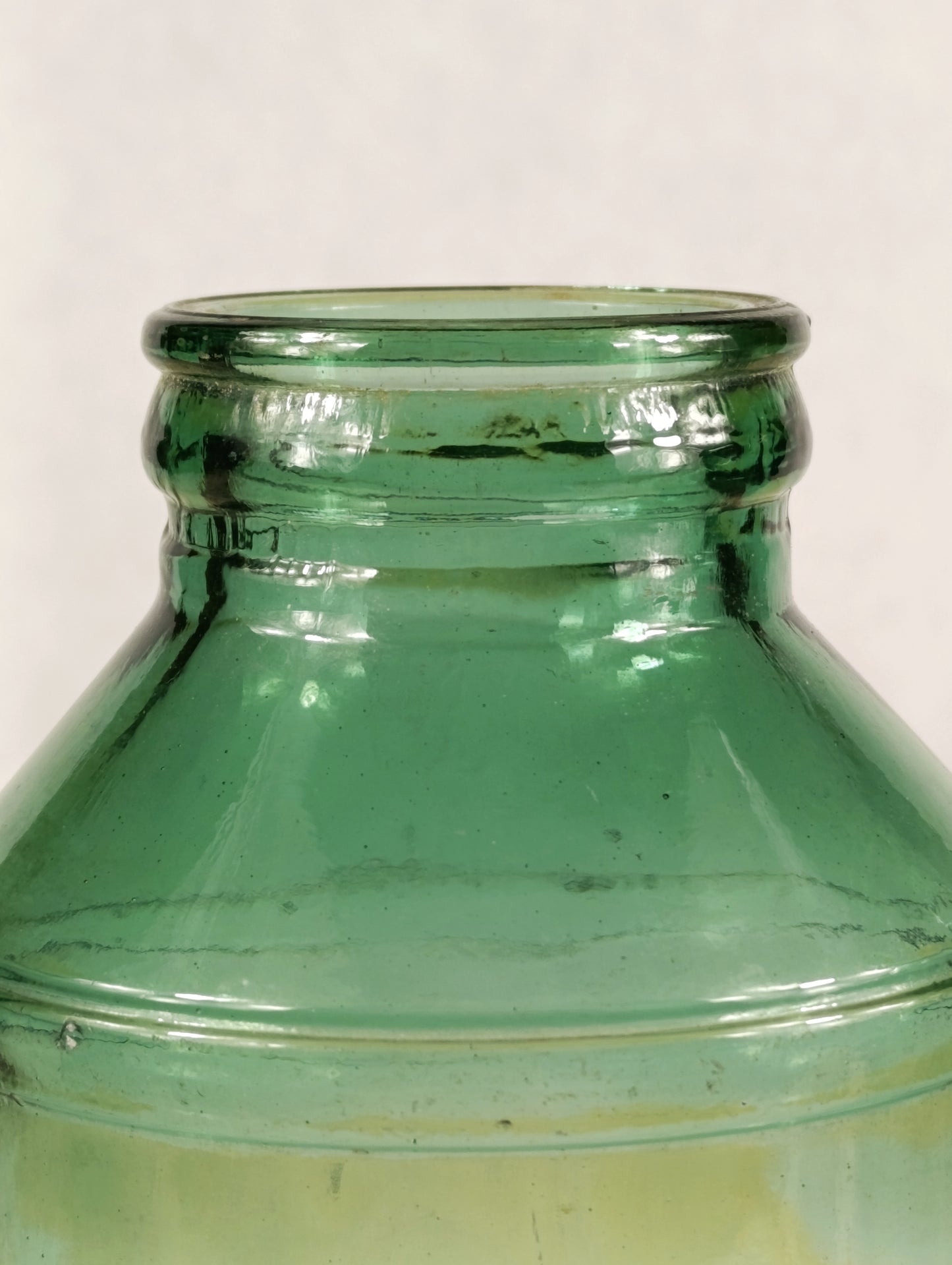 Antiguo Tarro de Cristal de Leche Condensada