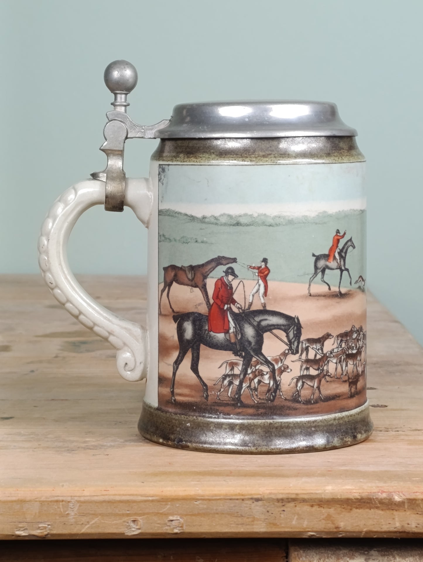 Jarra de cerveza vintage de cerámica alemana | Diseño clásico | Años 70