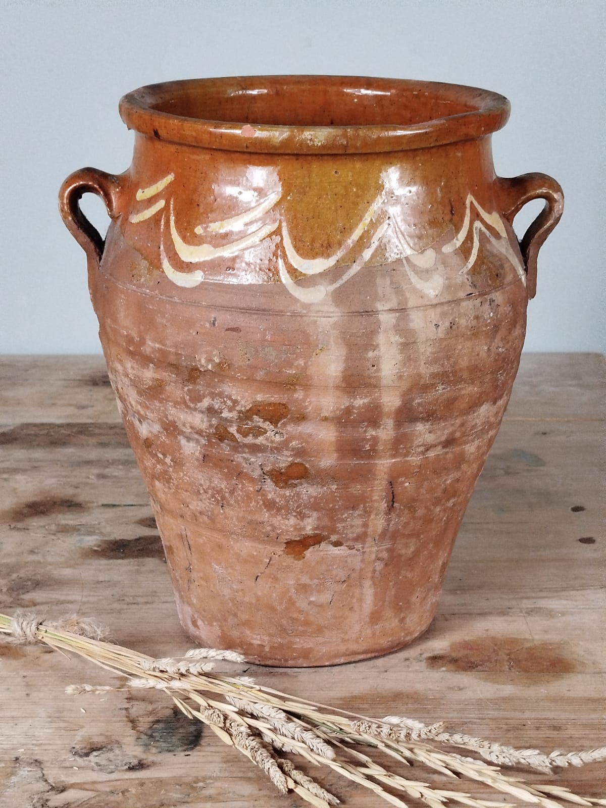 Orza mielera tradicional | Barro cocido | Principios siglo XX