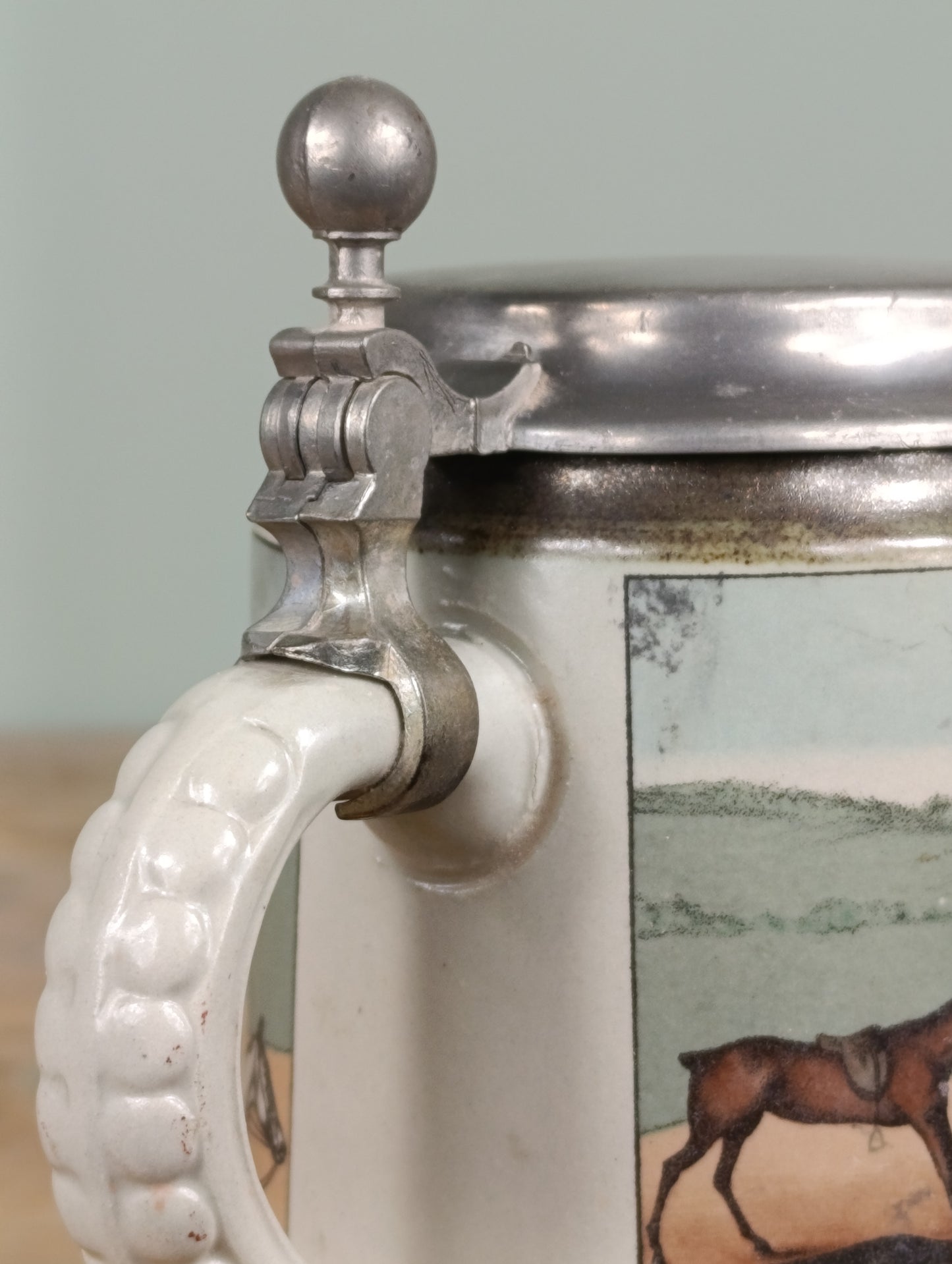 Jarra de cerveza vintage de cerámica alemana | Diseño clásico | Años 70