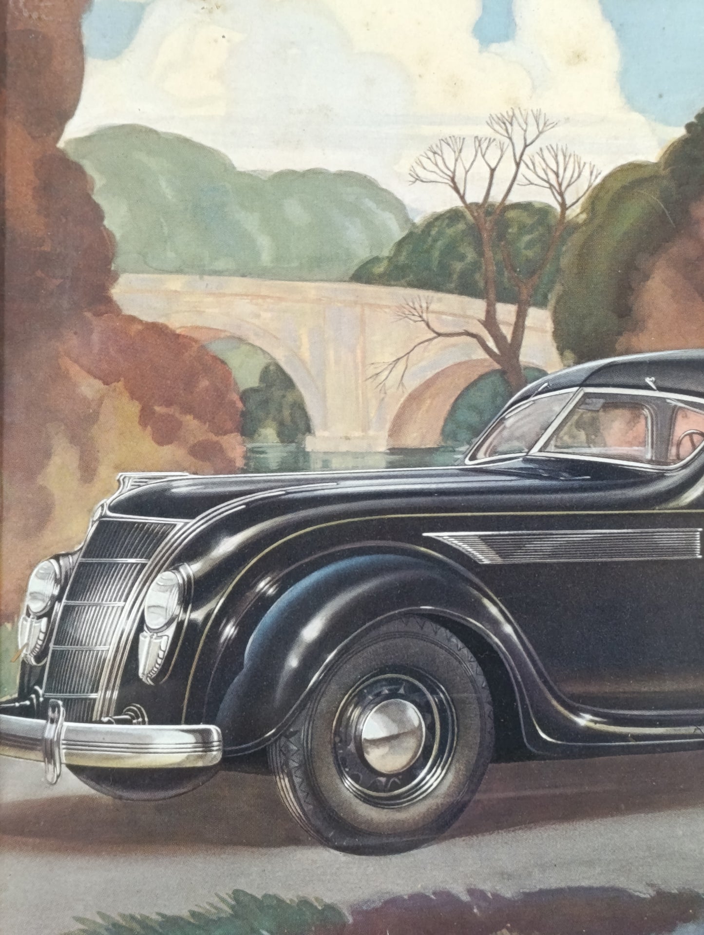 Ilustración de catálogo Chrysler Airflow de 1935