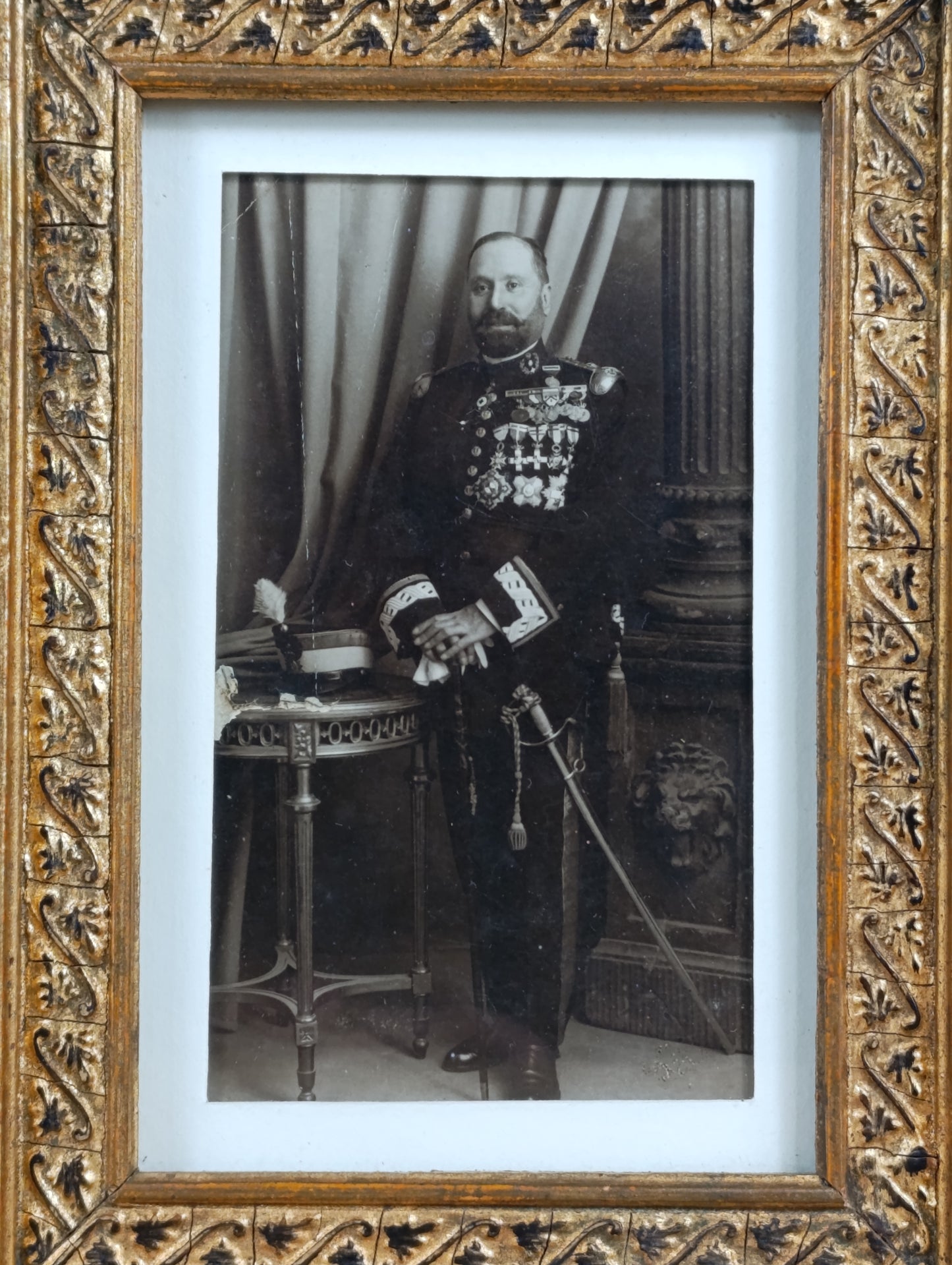 Fotografía original de inspector médico alfonsino.