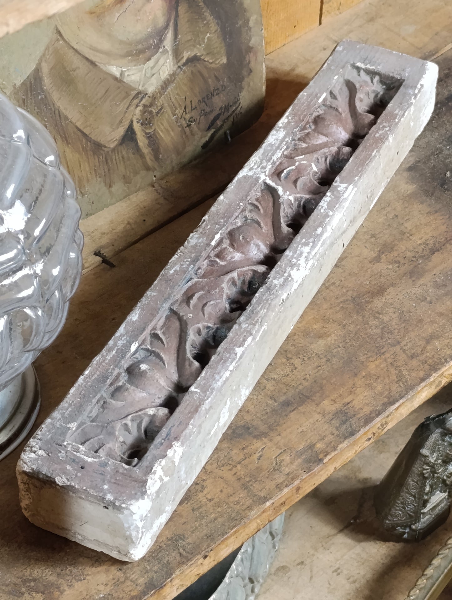 Molde n4. Pieza del siglo XIX para creación de molduras de marcos | Pieza difícil de encontrar