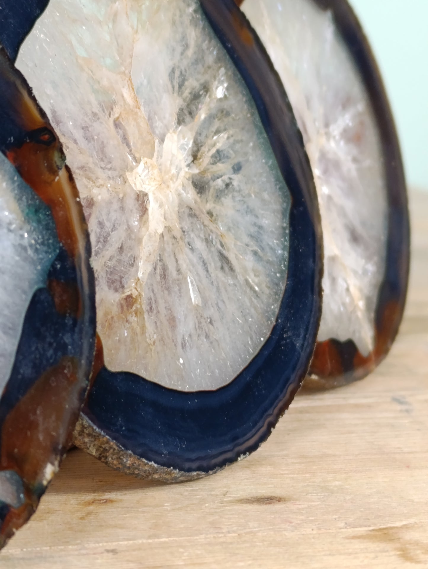 Posavasos antiguos de ágata natural ( 3 unidades) | Piezas únicas y elegantes