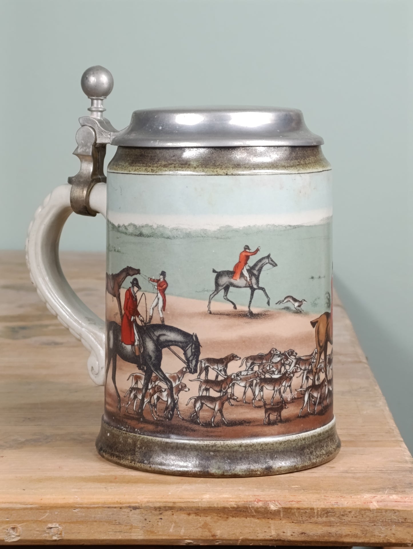 Jarra de cerveza vintage de cerámica alemana | Diseño clásico | Años 70