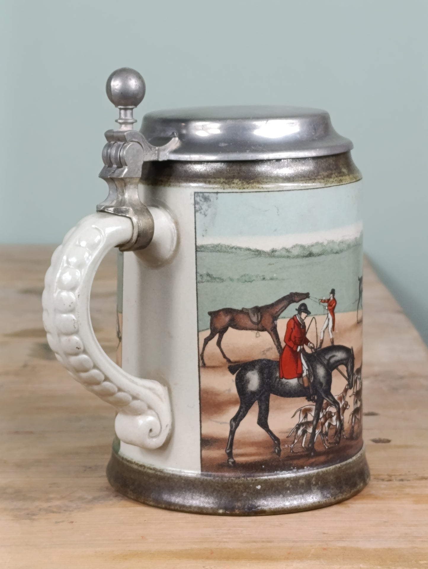 Jarra de cerveza vintage de cerámica alemana | Diseño clásico | Años 70