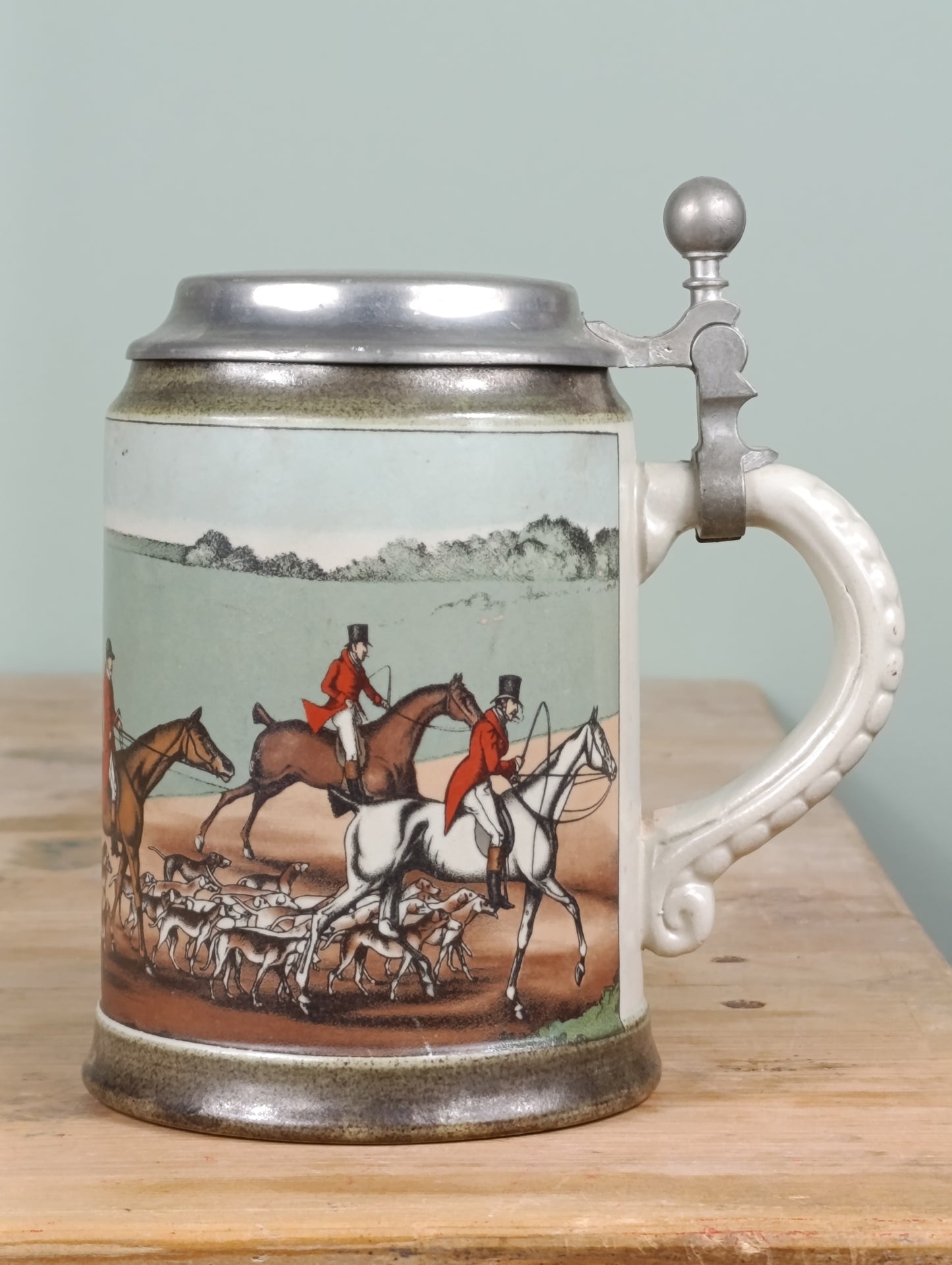 Jarra de cerveza vintage de cerámica alemana | Diseño clásico | Años 70