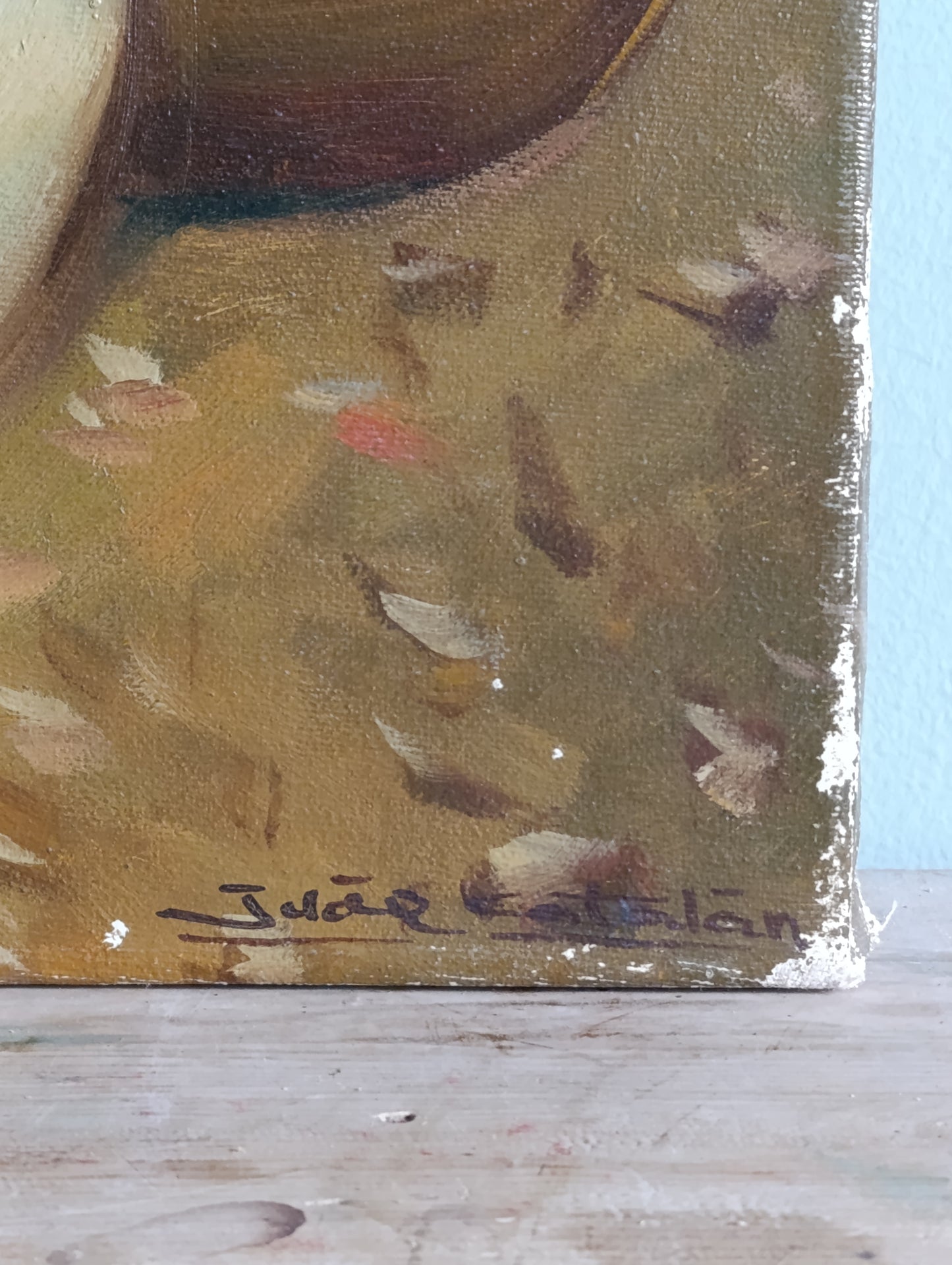 Óleo sobre Lienzo "Escena Valenciana"