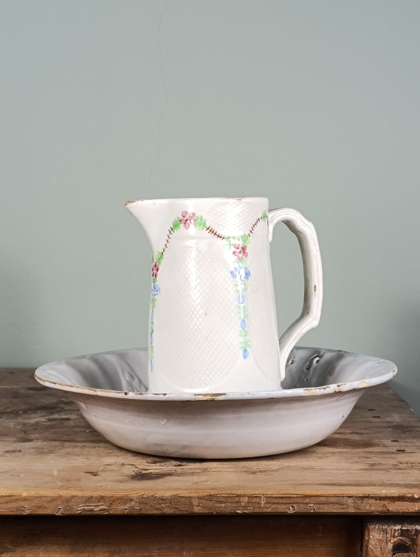 Jarra y jofaina de Loza | Cerámica Valenciana de Manises