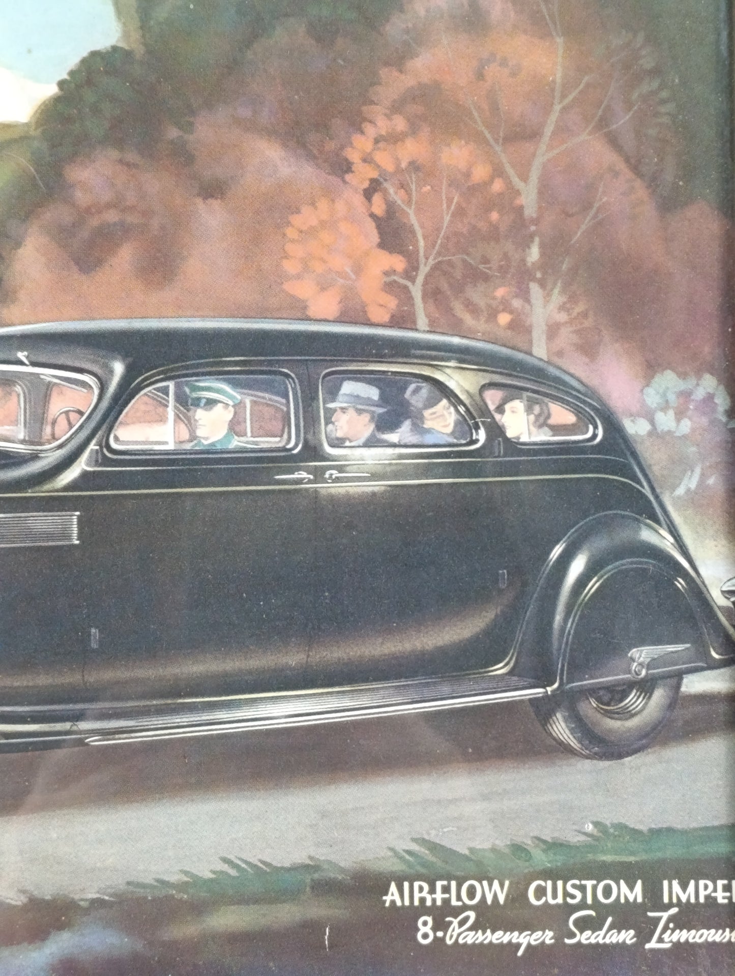 Ilustración de catálogo Chrysler Airflow de 1935