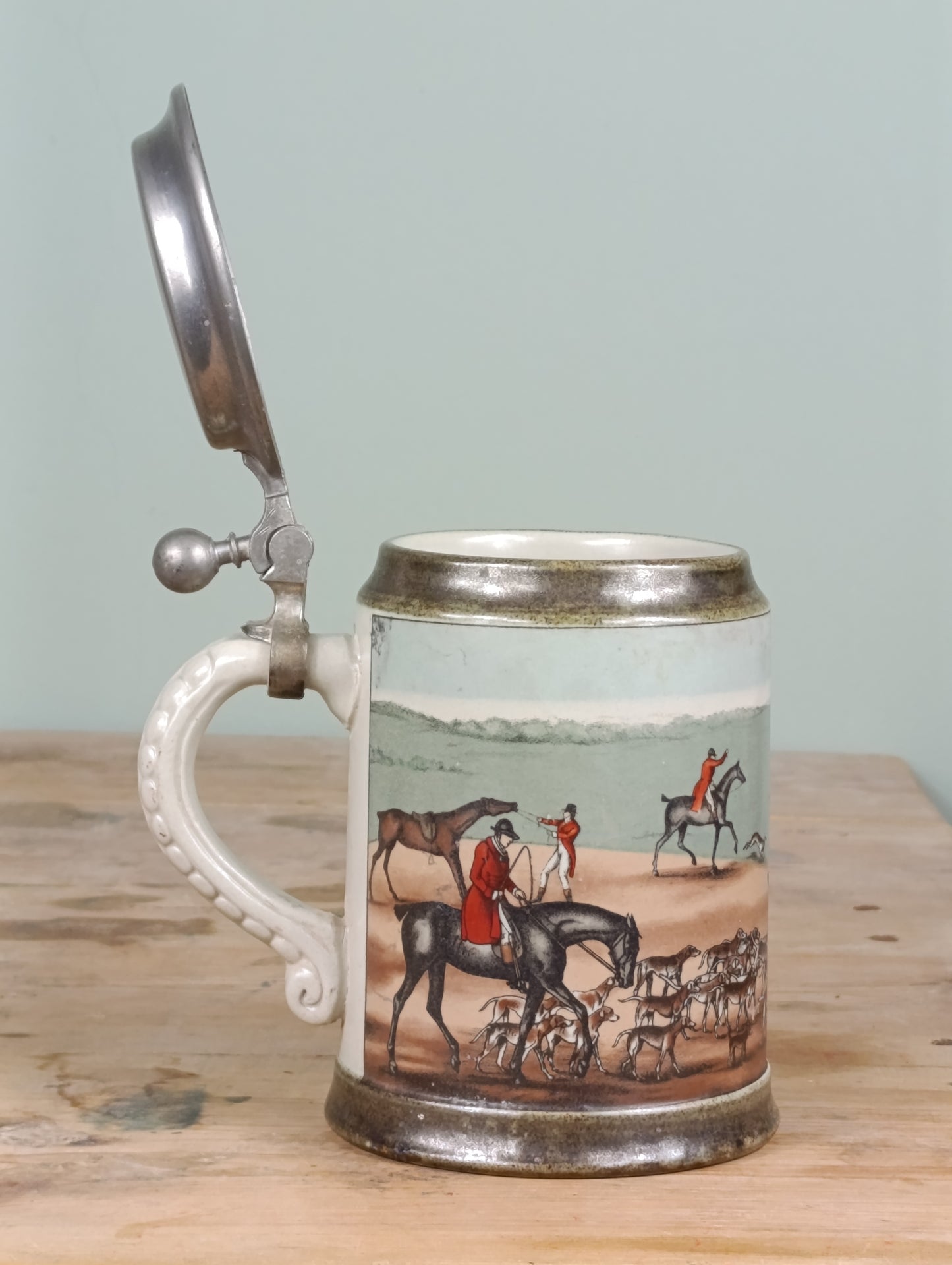 Jarra de cerveza vintage de cerámica alemana | Diseño clásico | Años 70