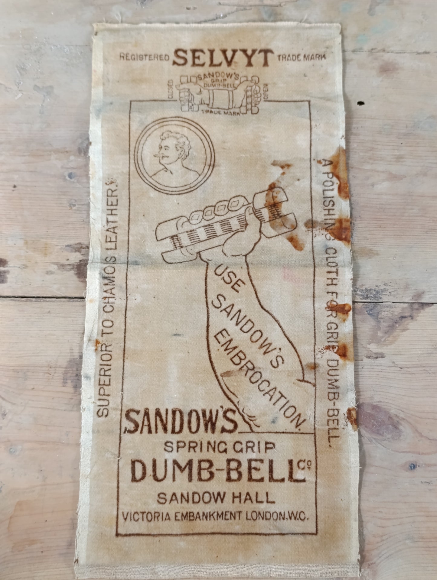 Pesas Mancuernas Marca Sandow's | Finales 1800 | Rarísima pieza