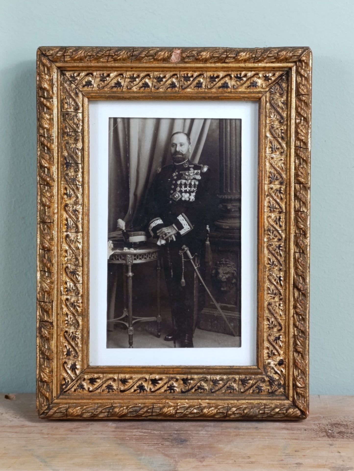 Fotografía original de inspector médico alfonsino.