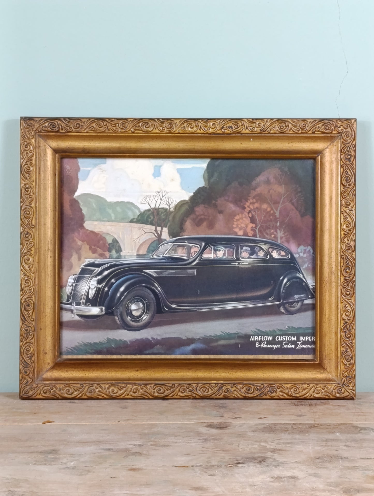 Ilustración de catálogo Chrysler Airflow de 1935
