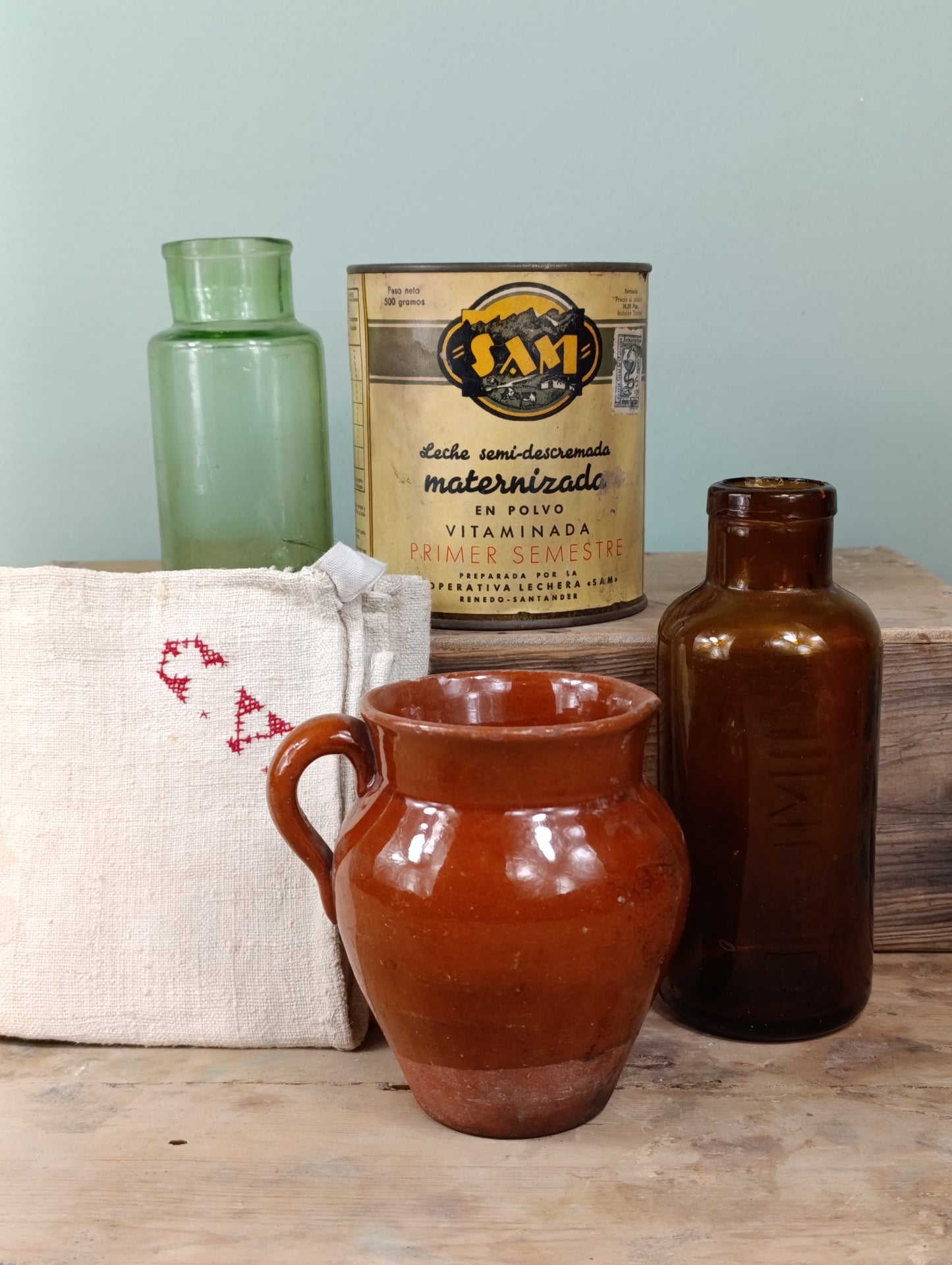 Lote de 5 piezas Antiguas para Decoración de Cocina