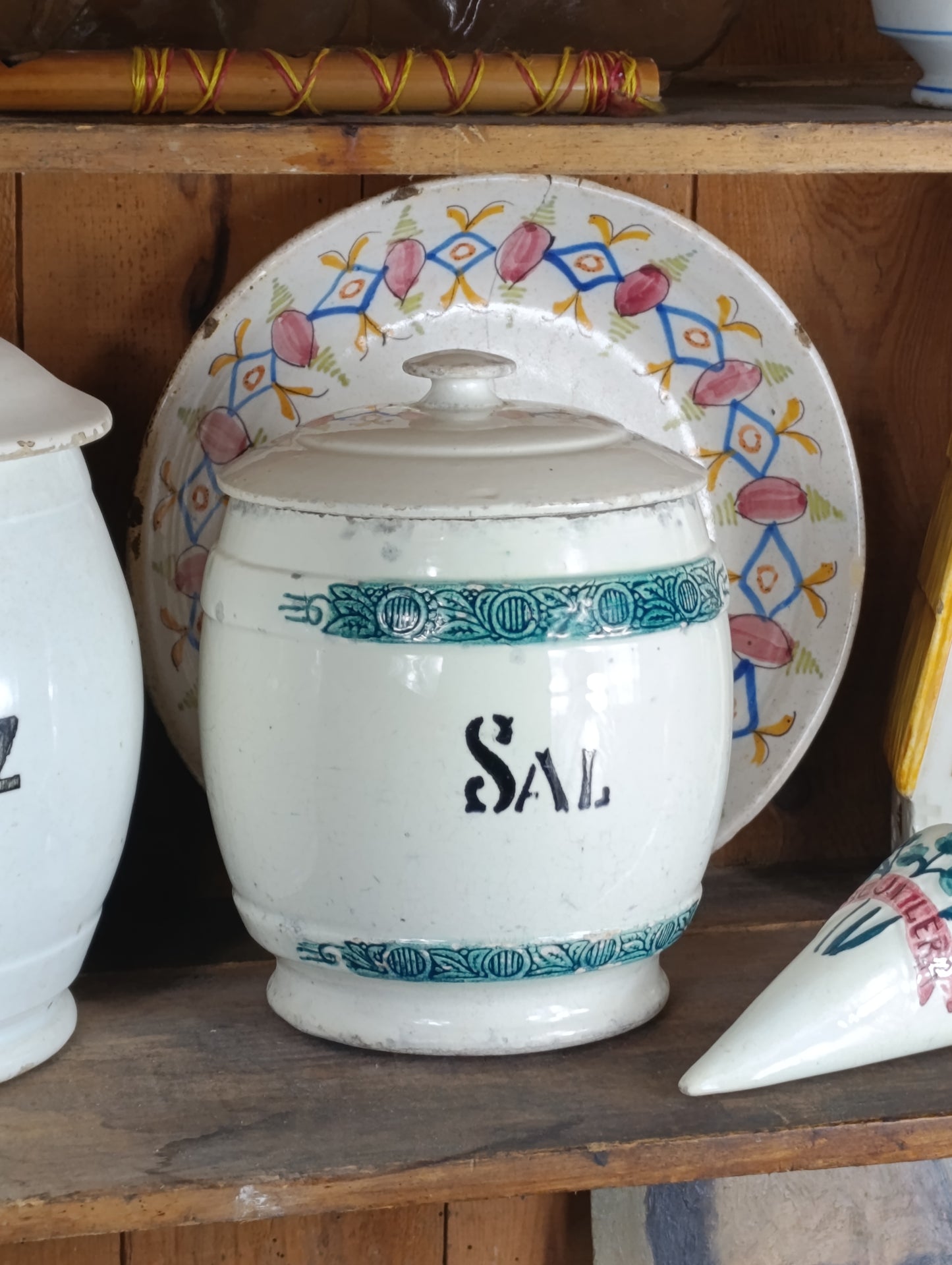 Tarro para sal | Cerámica de Manises | Años 20