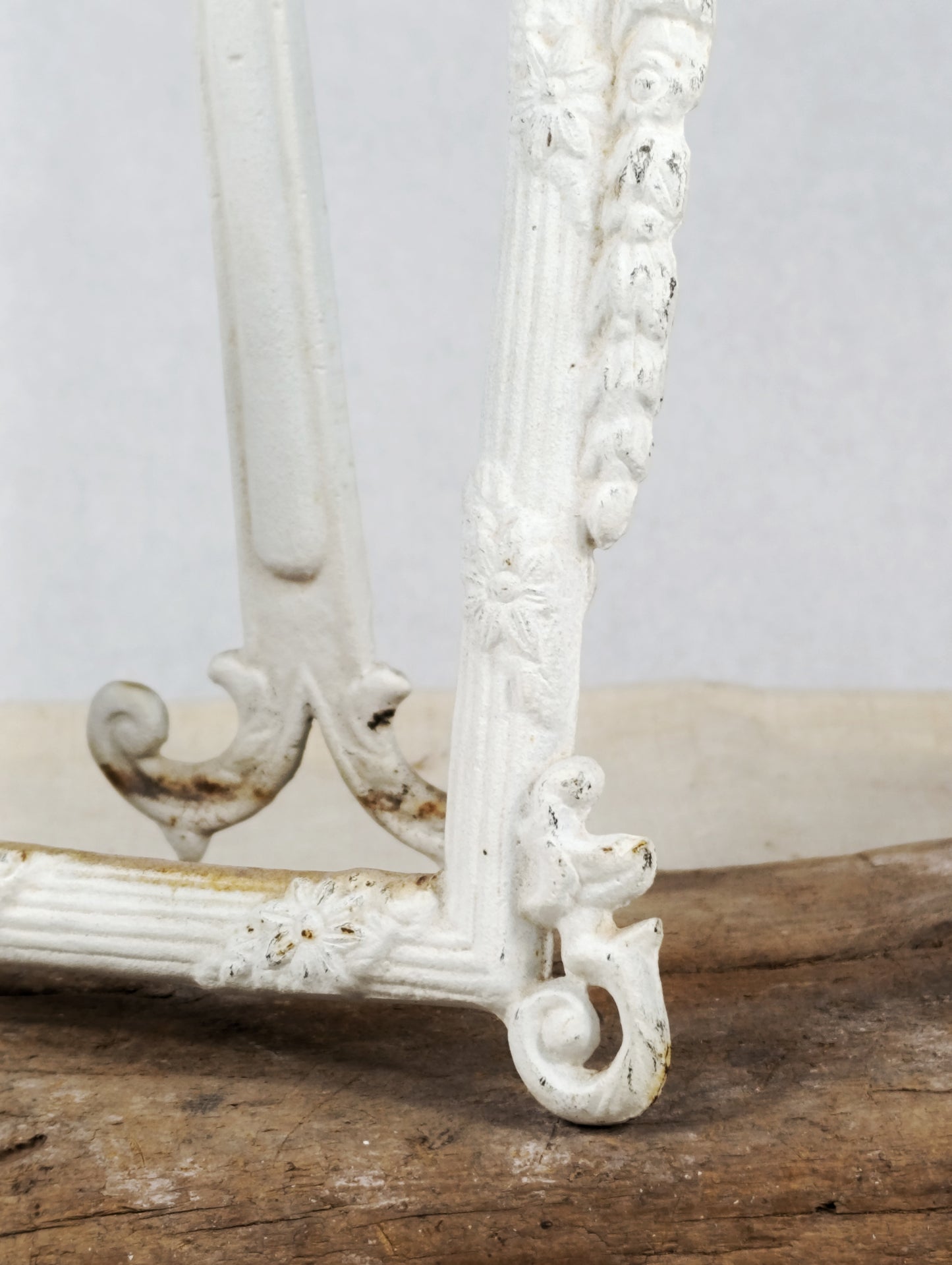 Porta Fotos de Hierro Fundido Blanco