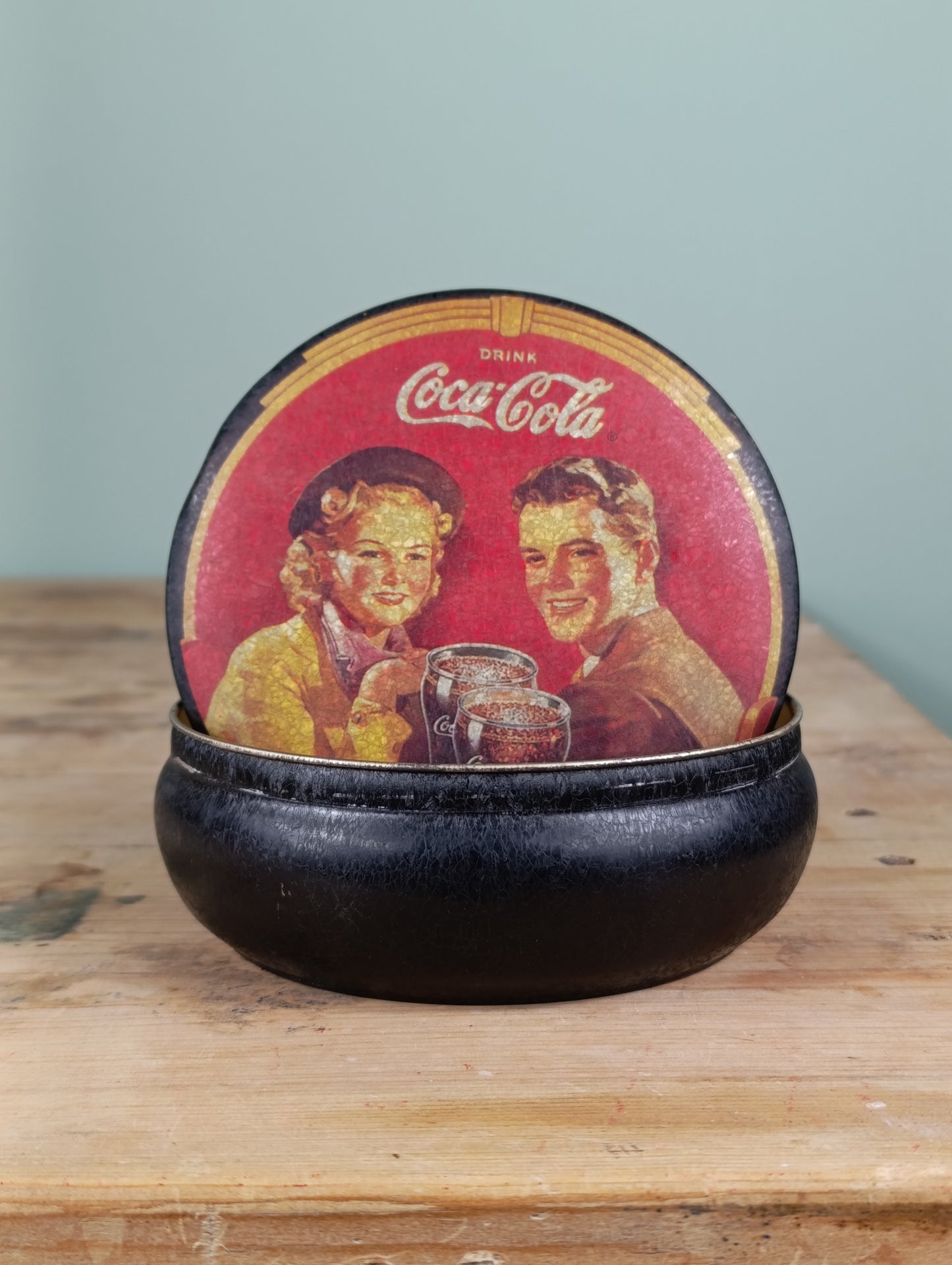 Caja de chapa original Coca-Cola
