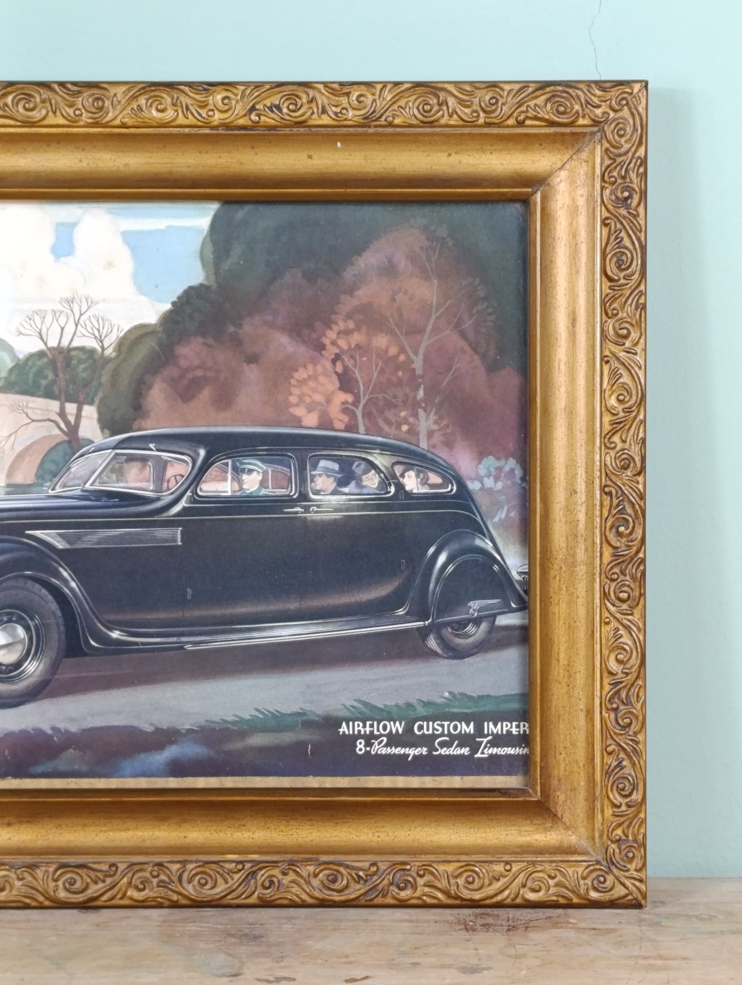 Ilustración de catálogo Chrysler Airflow de 1935