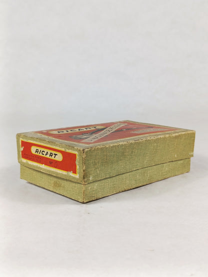 Antigua Máquina de Cortar Pelo Manual Ricart | Herramienta de Peluquería Vintage con Caja Original