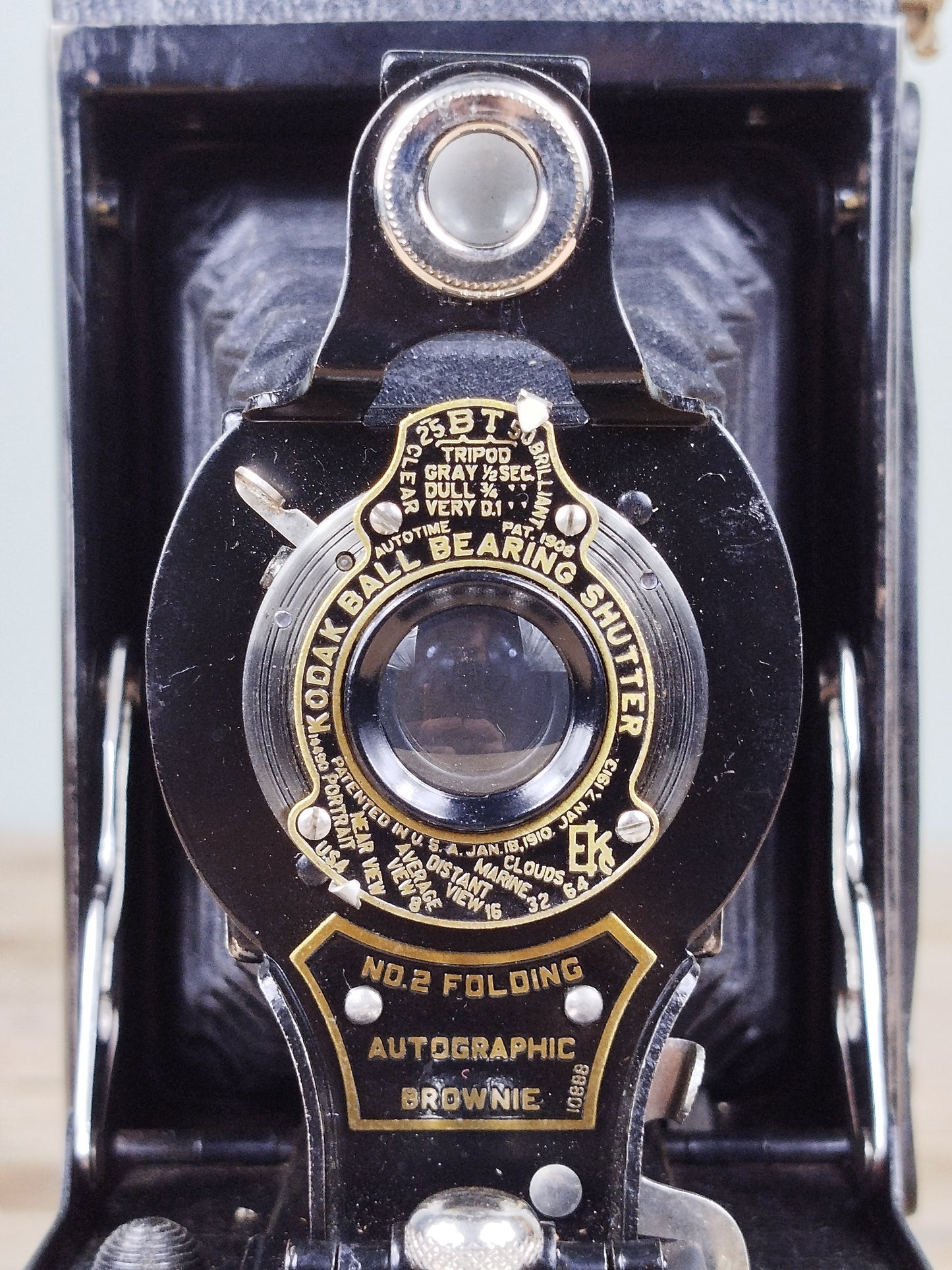 Kodak de fuelle Nº2 | Estado de museo con funda original
