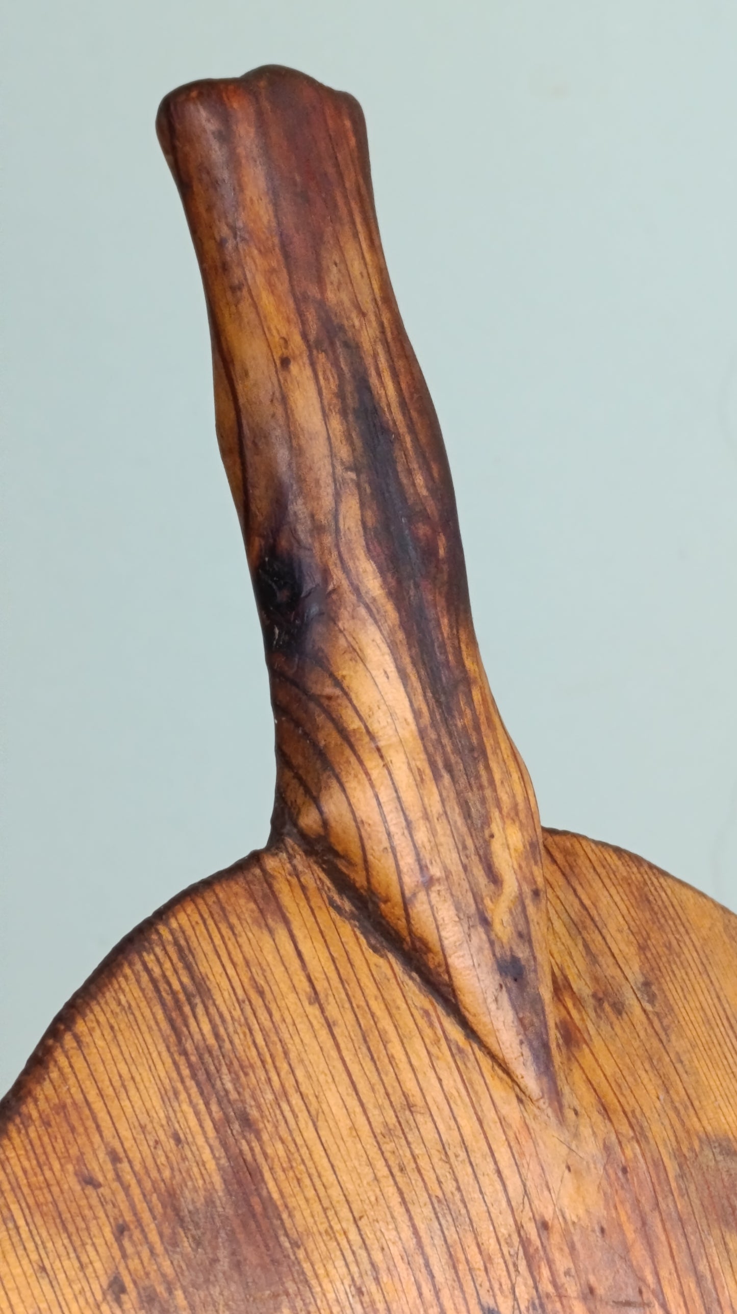 Tabla de cocina aragonesa antigua | Madera con iniciales grabadas | Siglo XIX