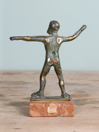 Figuras en Bronce: Diosa de las Serpientes y Zeus | Siglo XX