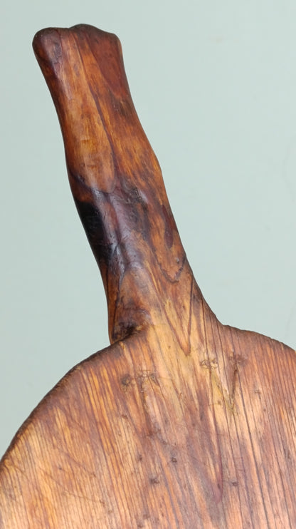 Tabla de cocina aragonesa antigua | Madera con iniciales grabadas | Siglo XIX