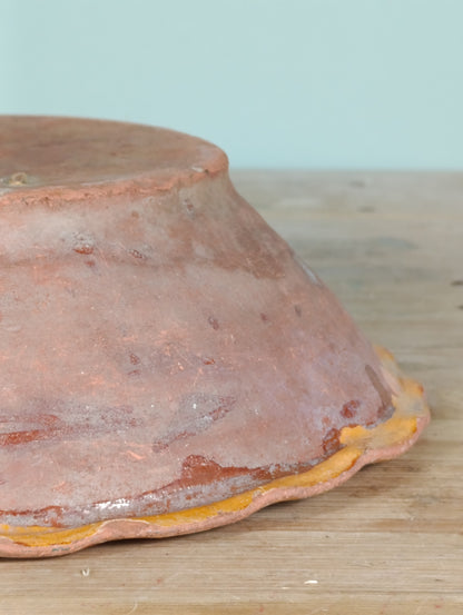 Lebrillo de barro esmaltado | Alfarería granadina