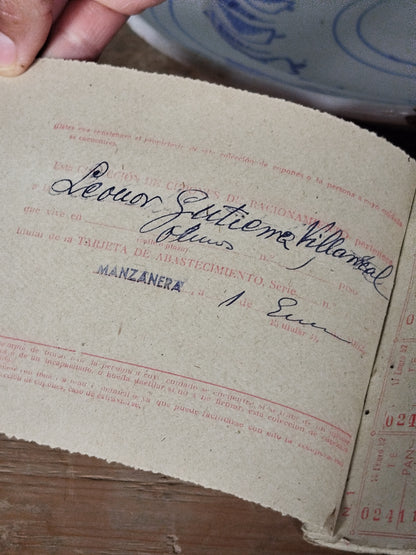 Cartilla de Racionamiento | Época de posguerra